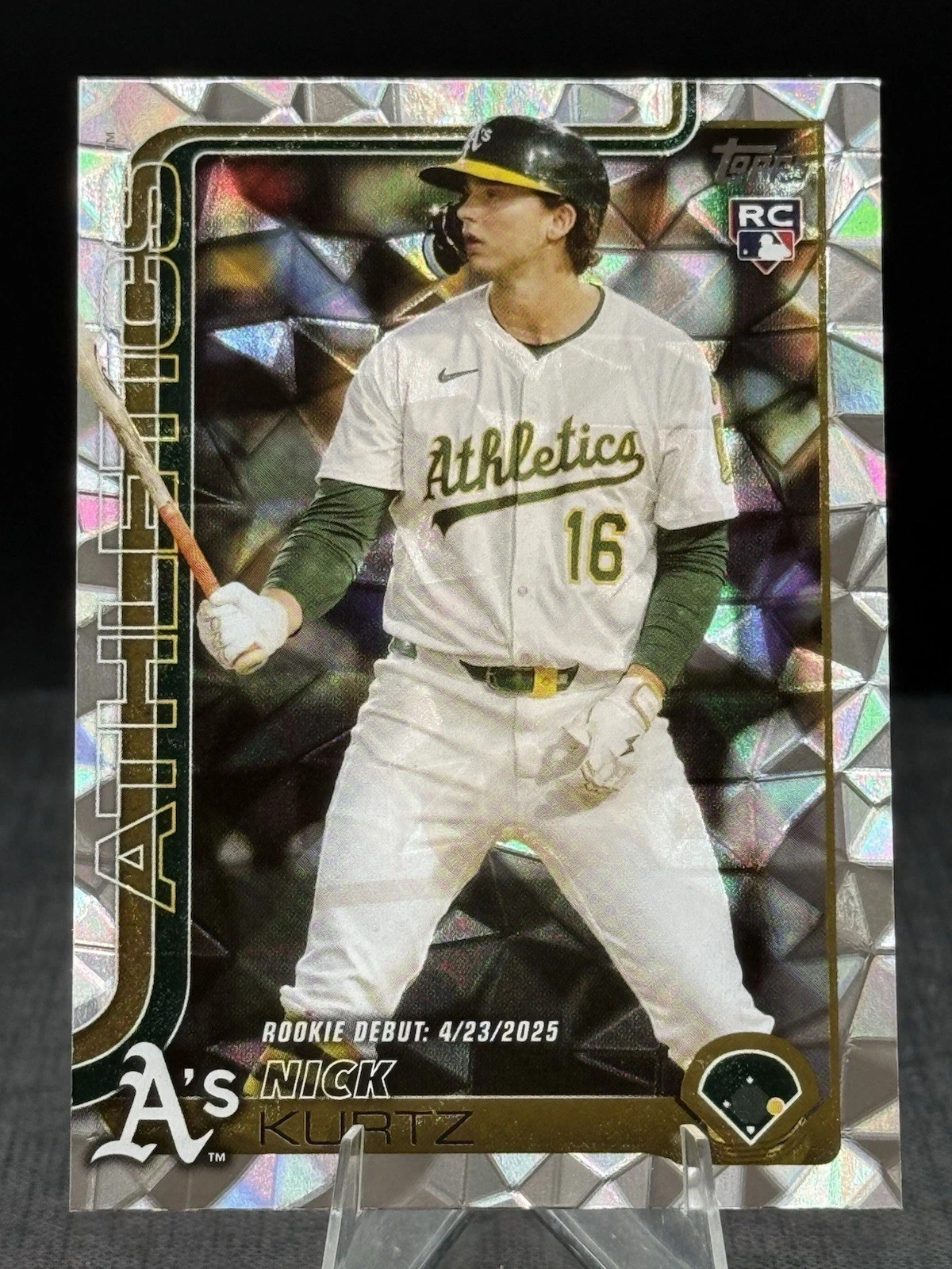 2025 Topps Update Diamante Foil #US197 Nick Kurtz Rookie RC Athletics A's