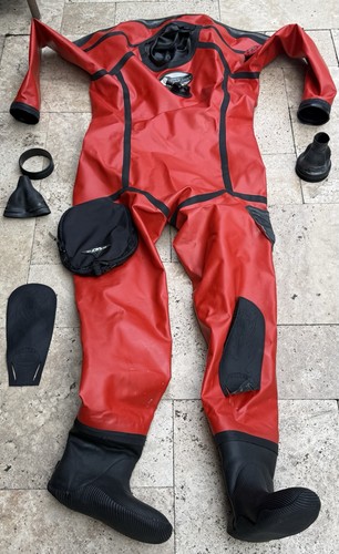 WHITES Haz-Mat Professional Diver Series ~ Dry Suit ~ Public Safety ~ Size LT