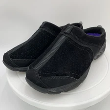 Easy Spirit Electric Black Suede Mule Women’s Sz 6.5 Slip‑On Suede Comfort Shoe