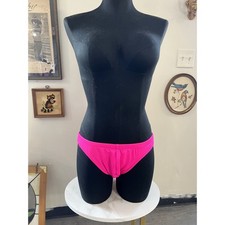 Vintage Hot Line Hot Pink Bikini Bottom Swimwear Swim Briefs Medium 80s 90s