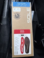 SOLE Active Wide Medium Insoles, Orthotic Arch Support Inserts Men 10 / Women 12