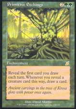 Primitive Etchings - Light Play MTG Scourge