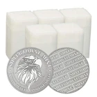 Lot of 100 - 1 Troy oz Mighty Eagle .999 Fine Silver Round