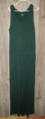Amazon Essentials Women Sleeveless Scoopneck Wide-Leg Jumpsuit Sz Large Green