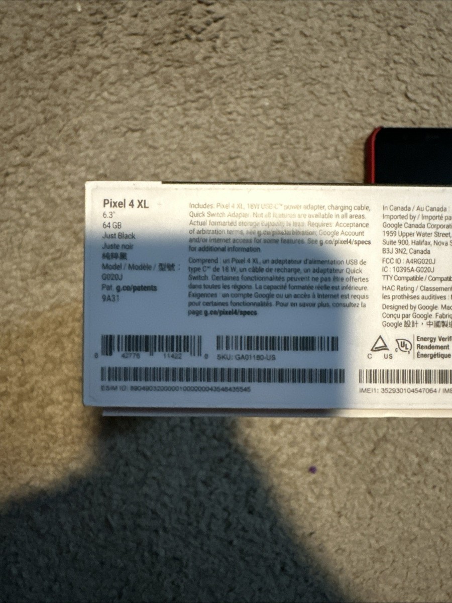 Google Pixel 4 XL - 64 GB - Just Black (Unlocked) for sale online