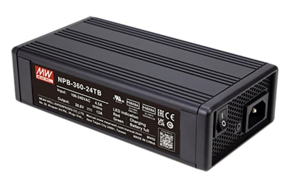 Chargeur de batterie Mean Well NPB-360-12TB 304W 20A avec bornier de connexion
