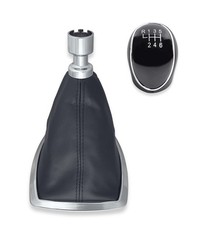 Kit Pomello Leva Cambio 6 Marce e Cuffia Compatibile con Ford C-MAX I e Kuga I