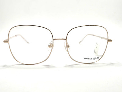 Brille MORE & MORE 57 17 140   Neu & ungetragen   Edelstahl Gold Gestell