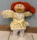Vintage 16” Cabbage Patch Kids Girl Doll 1985 Red Hair with Pacifier Green Eyes