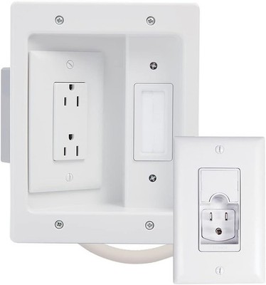 Legrand On-Q HT22U2WHR12 In Wall Cable Management Pro Kit, White 