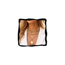 CLOACE Gold Chunky Necklace Cuban Link Chain for women