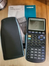 Texas Instruments TI-83 Plus Edition Manual  Guidebook with Cover Tested Working