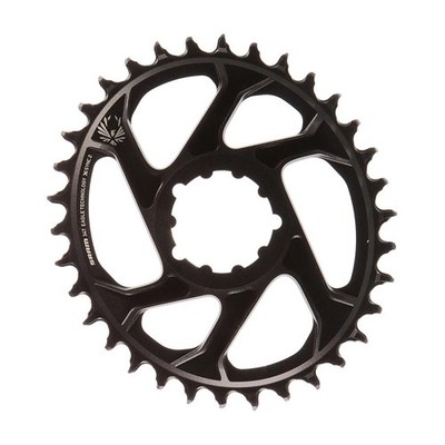 SRAM X-Sync 2 34T Oval Aluminum Chainring for Eagle 12-Speed, Direct Mount Black