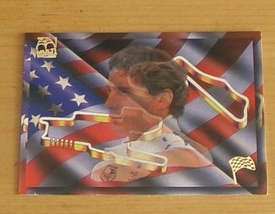 1995 # 97 AYRTON SENNA CIRCUIT DETROIT - PHOENIX USA RARE FORMEL 1 CARD