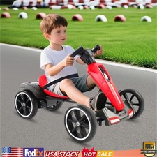 Children Kids Foldable Electric Go Kart w/ Bluetooth  LED Light Seat Adjustable