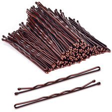 2.75" Jumbo Bobby Pins Brown 120 Pack For Thick Hair Heavy Duty Hair Pins