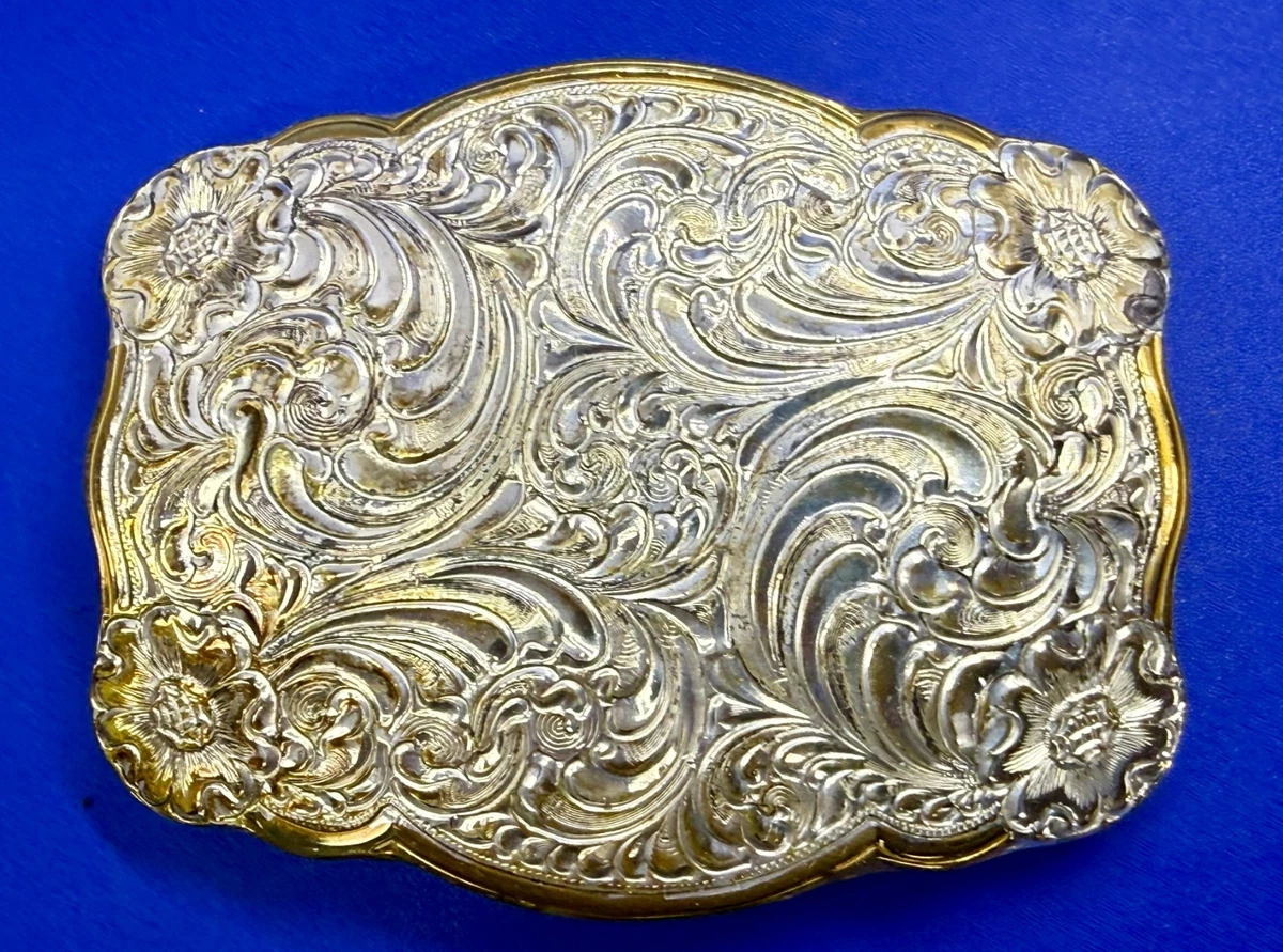Crumrine Buckle Indiana Collectible Western Americana Belt 