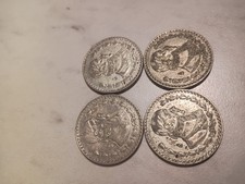1961-62-2x63 Mexican Silver (.100) Un Peso - Mexico 1 Peso - Free Shipping