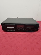 Sony TC-WE305 Dual Cassette Deck Dolby B Tested Powers On