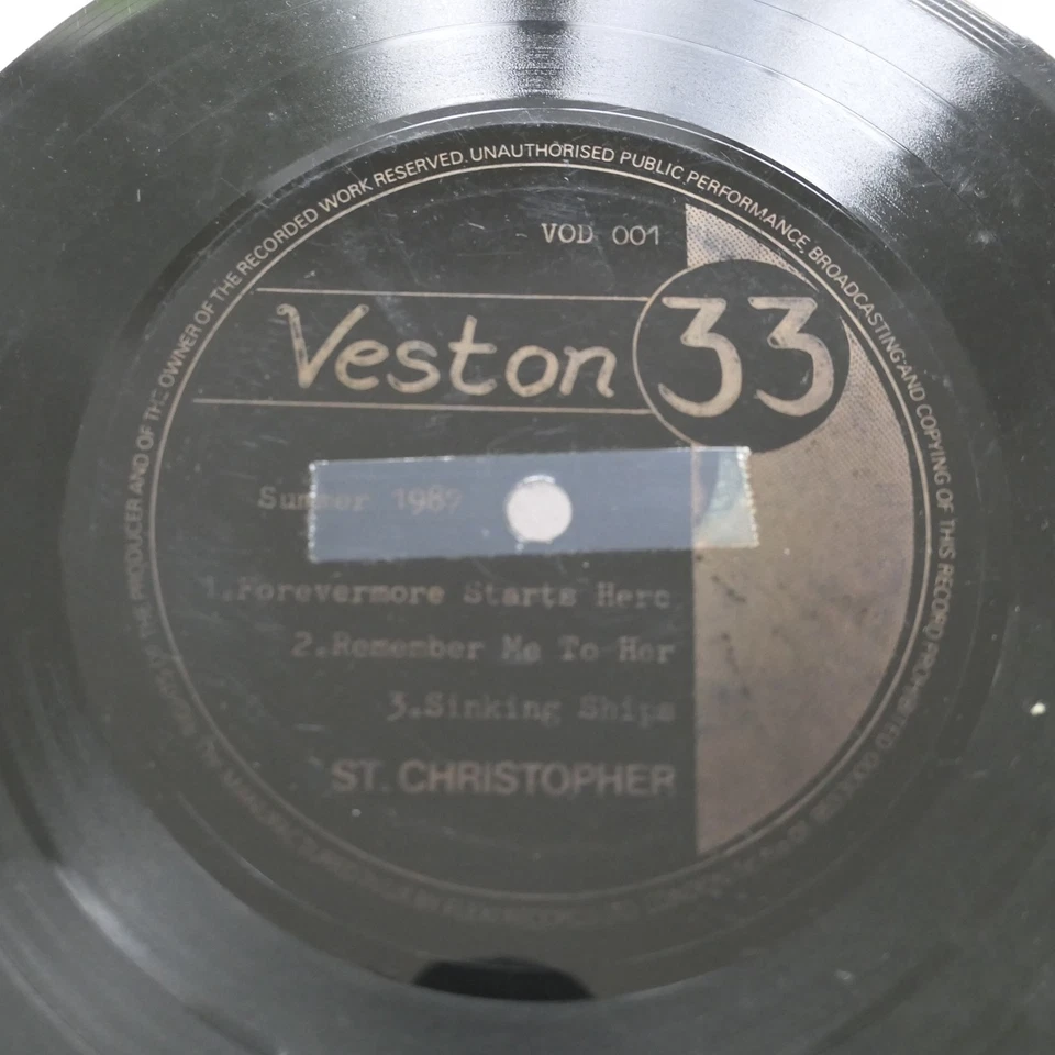 St. Christopher – Forevermore Starts Here 7" Flexi-Disc Veston VOD 001 - Bild 3 von 4