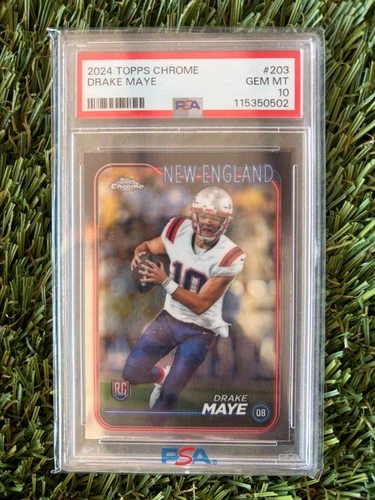 2024 TOPPS CHROME DRAKE MAYE #203 RC - PSA 10