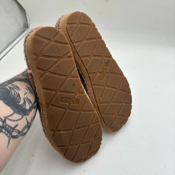 L.L. Chinelos femininos Bean 9 multicoloridos aconchegantes botas de tornozelo - Imagem 4 de 4