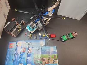 Preowned LEGO City 60046 Helicopter Surveillance Instr/Minis NO BOX 95% Complete
