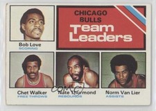 1975-76 Topps Team Leaders Bob Love Chet Walker Nate Thurmond Norm Van Lier 02v3