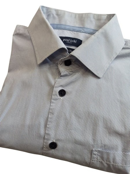 Men Paul Kehl Shirt Blue Cotton 42 / XL
