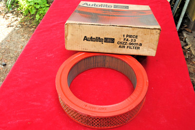 65 66 67 MUSTANG NOS FORD AUTOLITE V8 AIR FILTER C5ZZ 9601 B FLAWLESS CORRECT