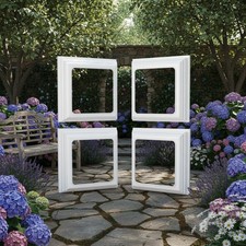 Vinyl Post Skirt Waterproof Deck Post Base Cover Easy Installation for Patio