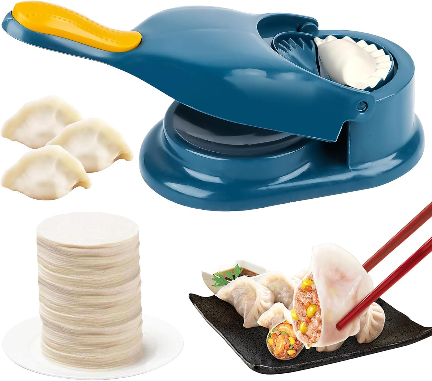 Pasta Maker, Dumpling Maker 2 in 1 per La Stampa Di Gnocchi, Stampi per Ravioli,