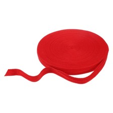 Cotton Twill Tape Ribbon 3/4 Inch 50 Yard Herringbone Webbing Tape, Red