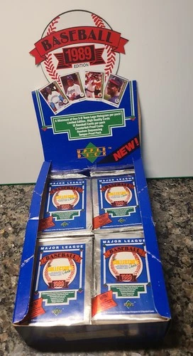 24 - 1989 Upper Deck Baseball Low # Series Unopened Factory Seal Foil Packs