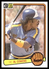 Al Cowens 1983 Donruss #554 Seattle Mariners MLB READ FREE SHIPPING AutographDen