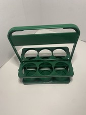 Portabebidas de plástico plegable de 10 pulgadas con asa soporte para entrega de bebidas