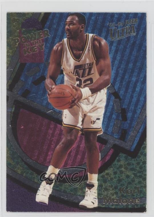 1993-94 Fleer Ultra Power in the Key Karl Malone #3 HOF 7sw