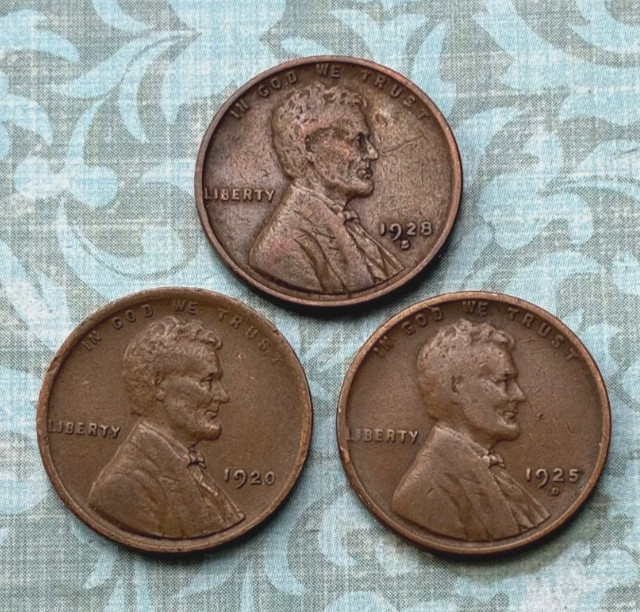 COOL LOT of 1928S (shimmer)/1920P/1925D - "VF","/"XF", "G" condition! See PICS!!