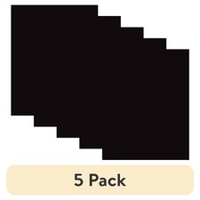 5 Pack Heavyweight Poster Board 22x28 Inches Black Single Sheet Display Board