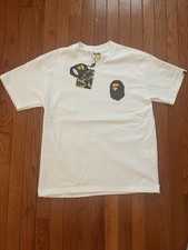 A Bathing Ape BAPE Multi Logo White Graphic T-Shirt Size M New w Tags and Bag