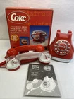 VTG 2001 Style Coca Cola Polar Bear Snow Dome Landline Push Button Telephone