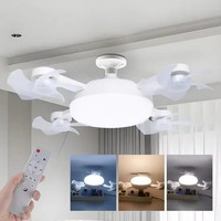 Led Ventilator Deckenleuchte Deckenventilator Wohnzimmer Lampe Mit Fernbedienung