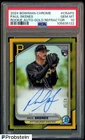 2024 Bowman Chrome Gold Refractor Paul Skenes RC ON CARD AUTO 43/50 PSA 10