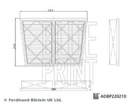 Blue Print Luftfilter Filtereinsatz FüR Alfa Romeo Giulia 2.9 Stelvio