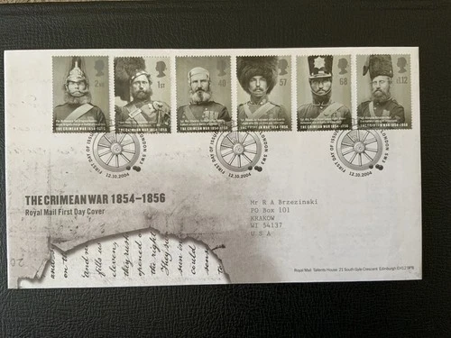 Great Britain 2004 #2238-2243 Crimean War - FDC