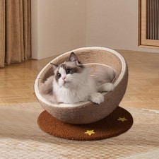 Cat Scratcher Bed Kitten Scratch Pad Breathable Anti Slip Flannel Cat Scratching