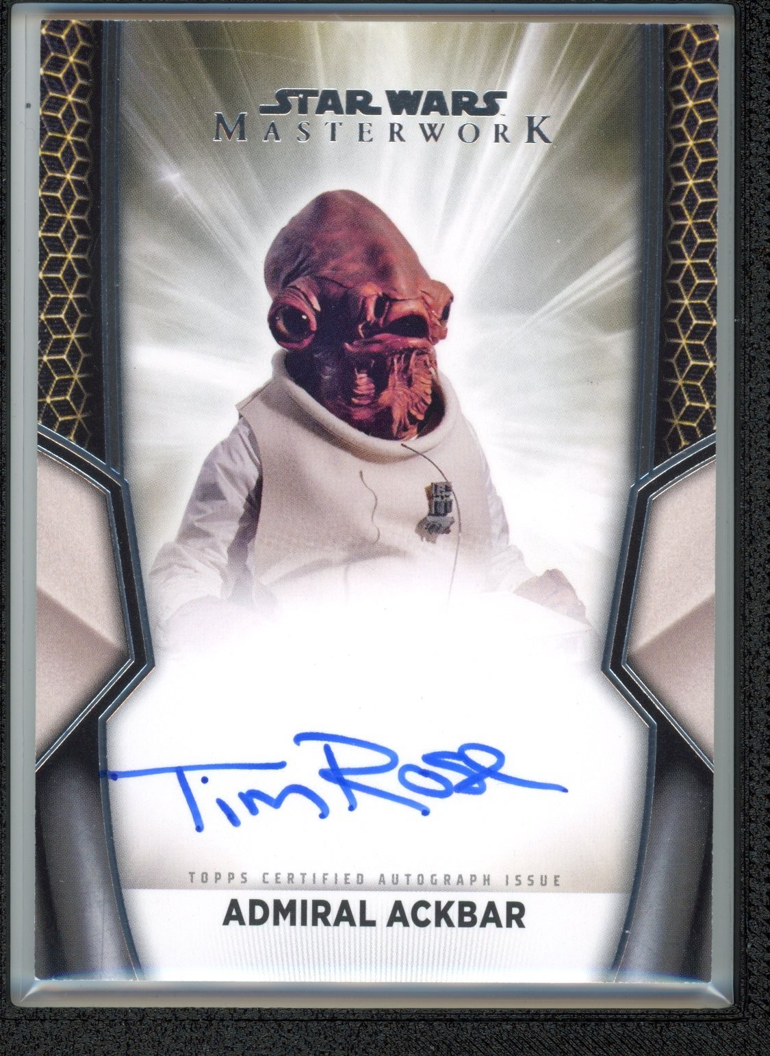 Topps Stars Wars Masterwork Tim Rose As Admiral Ackbar Auto (DE)