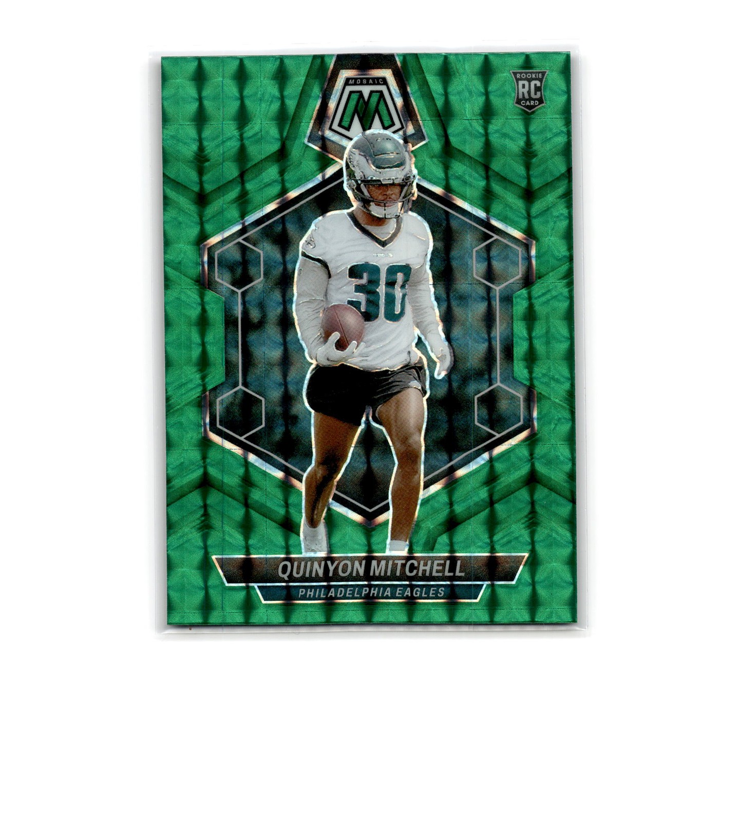 2024 Panini Mosaic #322 Quinyon Mitchell Mosaic Green