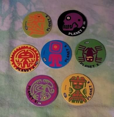 Planet X Official Slammer Whammer Imperial POG Milk Cap Lot 1994 Retro Pogs Game
