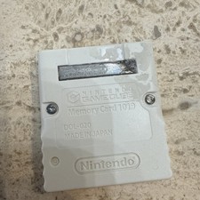 Official Nintendo GameCube Memory Card OEM DOL-020 Authentic 1019 Block White